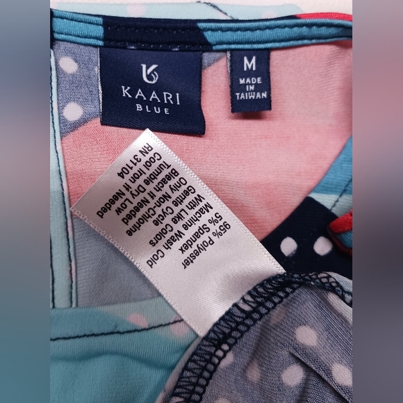 Kaari Blue Dress/ Size M/ Stretch, Pullover, Keyhole, Short Sleeve - Picture 8 of 11